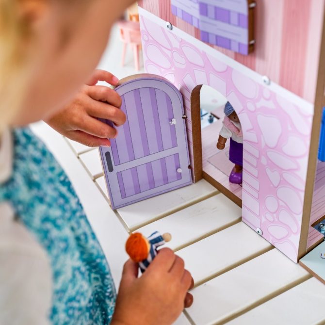 Play & Store Cottage Dollhouse - Image 8