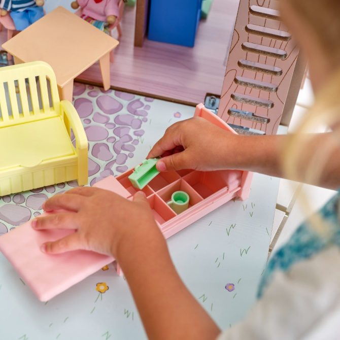 Play & Store Cottage Dollhouse - Image 11