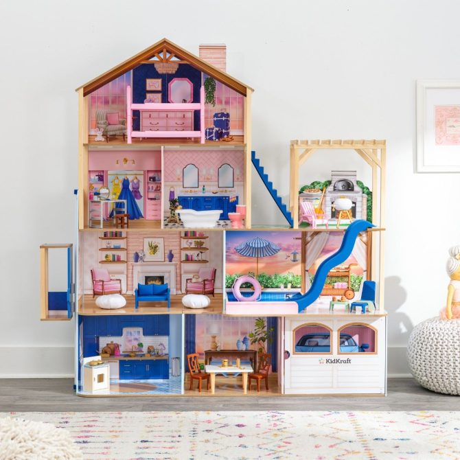 Hamptons Mansion & Pool House Dollhouse - Image 4