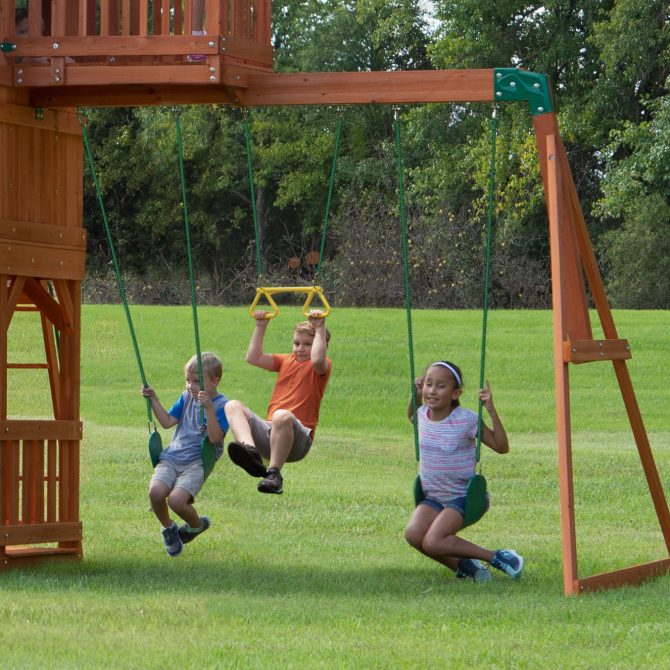 Skyfort II Swing Set & Climbing Frame - Image 8