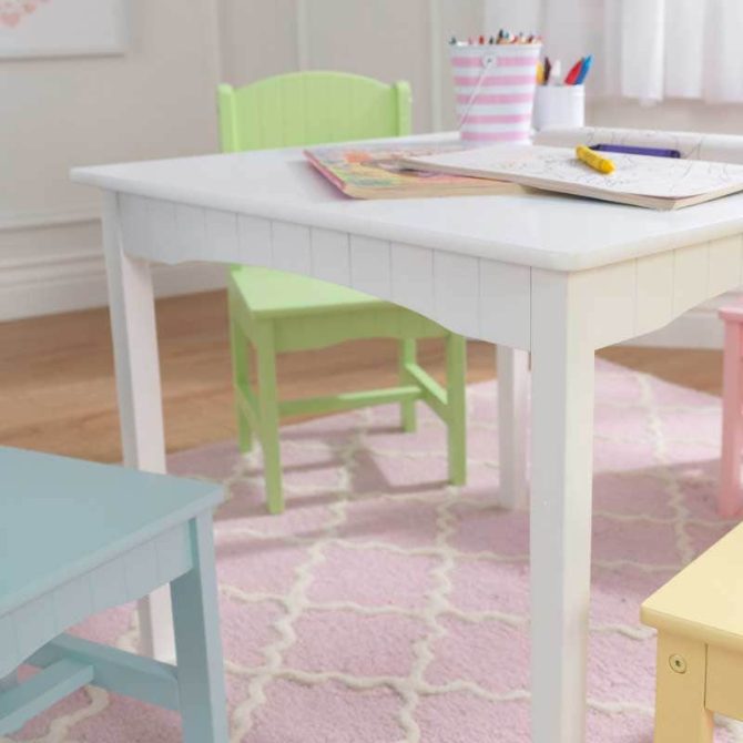 Nantucket Table & 4 Chair Set - Pastel - Image 5