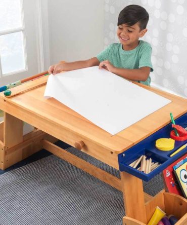 Art Table with Drying Rack & Storage