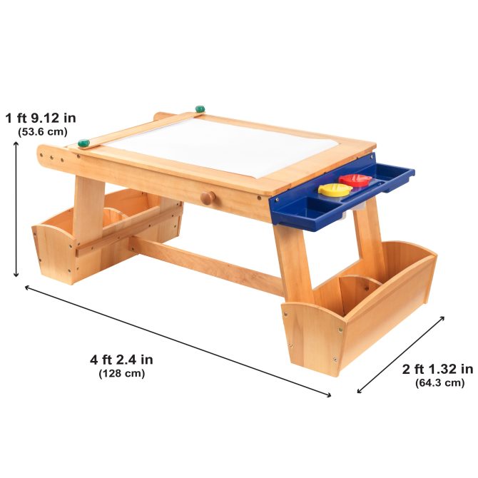 Art Table with Drying Rack & Storage - Image 7