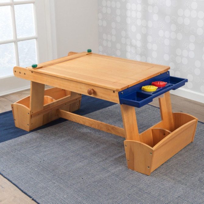 Art Table with Drying Rack & Storage - Image 6