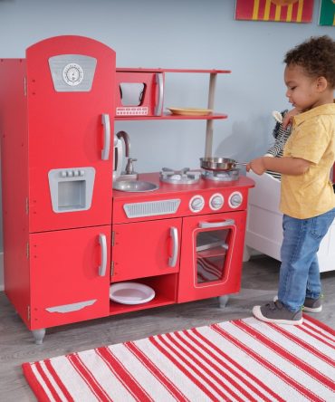 Vintage Play Kitchen - Red