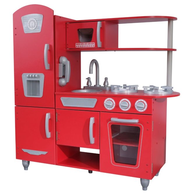 Vintage Play Kitchen - Red - Image 11