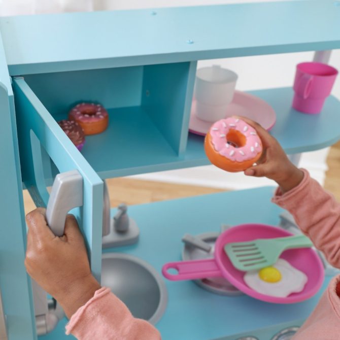 Vintage Play Kitchen - Blue - Image 4
