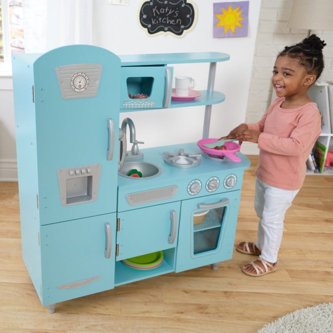 Vintage Play Kitchen - Blue