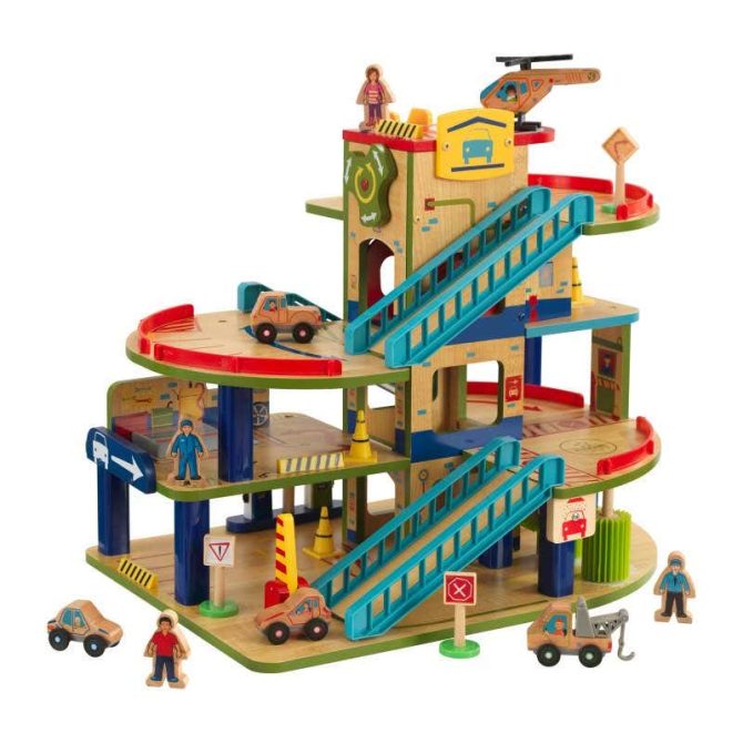 Wash n Go Wooden Car Garage - Image 9