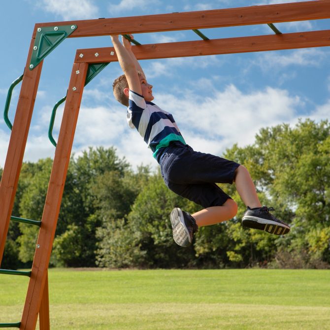 Skyfort II Swing Set & Climbing Frame - Image 7