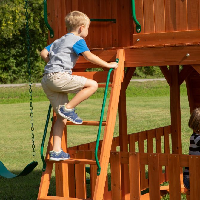 Skyfort II Swing Set & Climbing Frame - Image 5