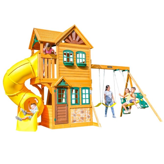 Boulder Station Swing Set - Installation Available - Image 12