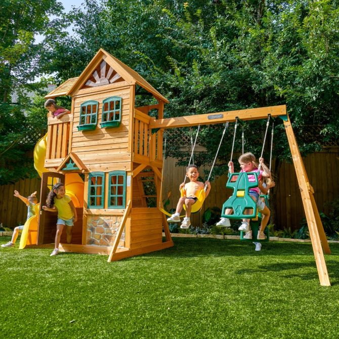 Boulder Station Swing Set - Installation Available - Image 4