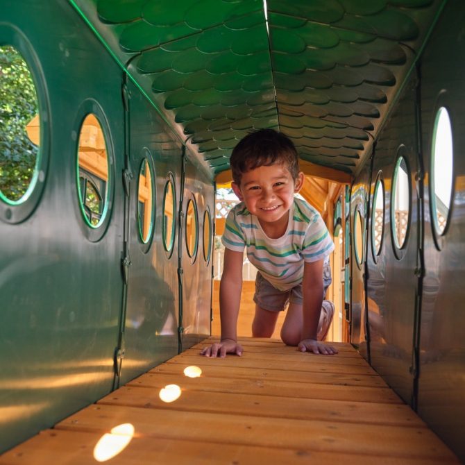 Bear Cave Lodge Swing Set - Installation Available - Image 13
