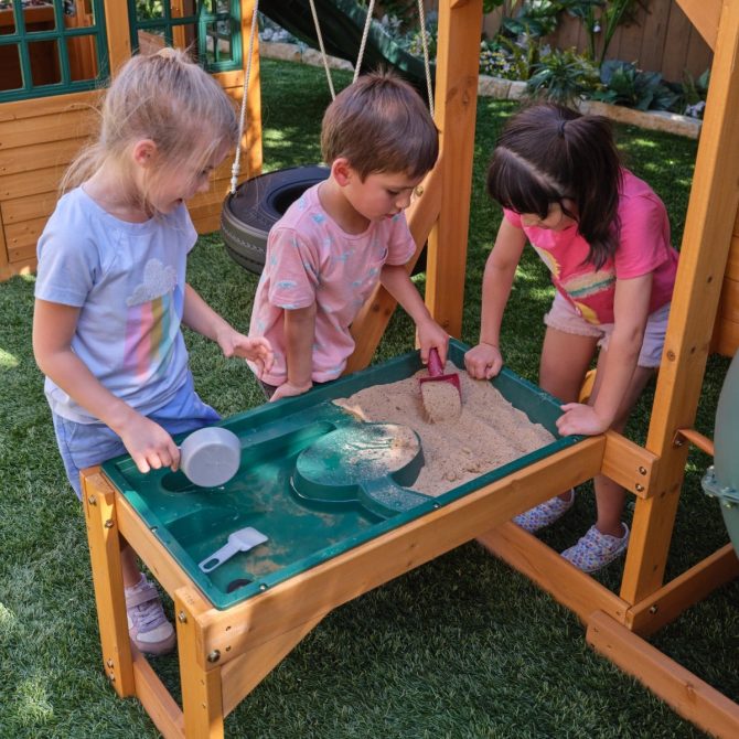 Bear Cave Lodge Swing Set - Installation Available - Image 22