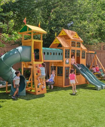 Bear Cave Lodge Swing Set - Installation Available
